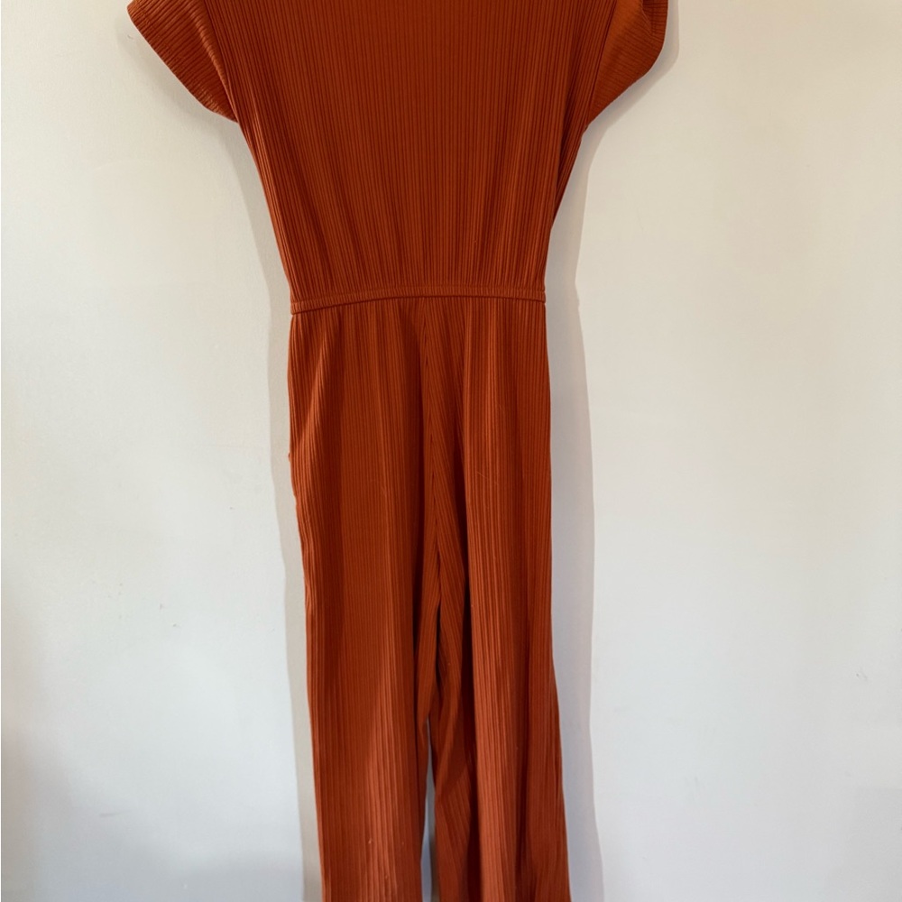 Cat & Jack Terracotta Ribbed Top - Picture 2 of 3